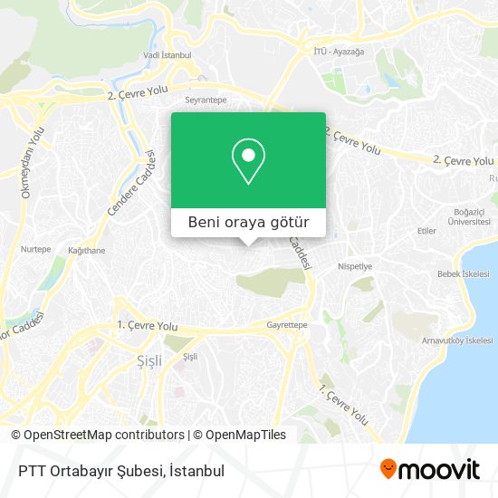 PTT Ortabayır Şubesi harita