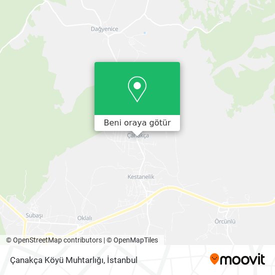 Çanakça Köyü Muhtarlığı harita