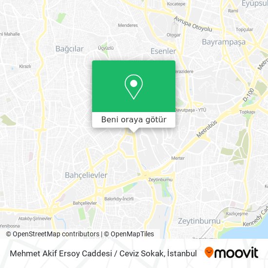 Mehmet Akif Ersoy Caddesi / Ceviz Sokak harita