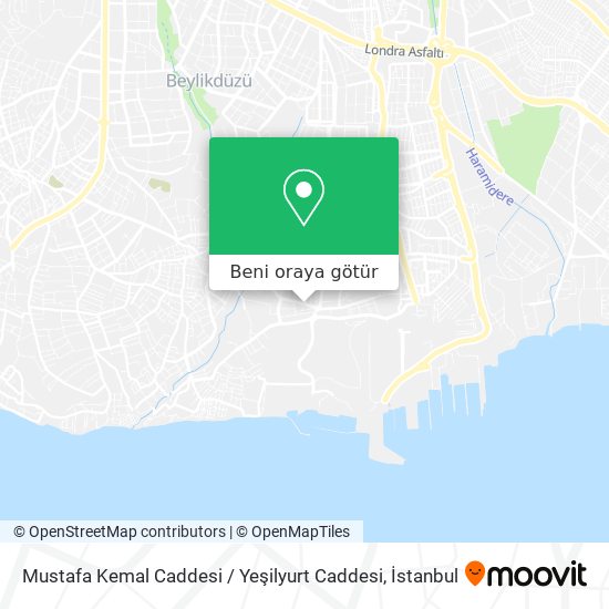 Mustafa Kemal Caddesi / Yeşilyurt Caddesi harita