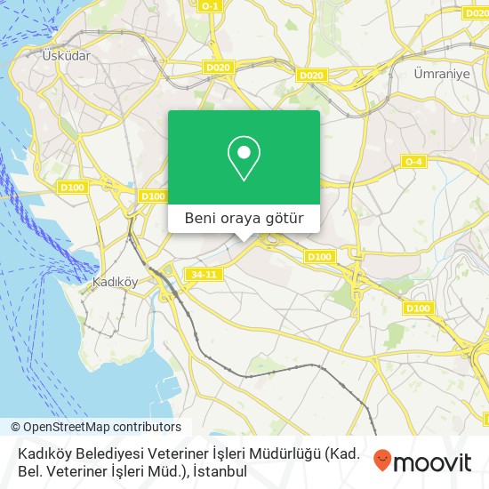Kadıköy Belediyesi Veteriner İşleri Müdürlüğü (Kad. Bel. Veteriner İşleri Müd.) harita