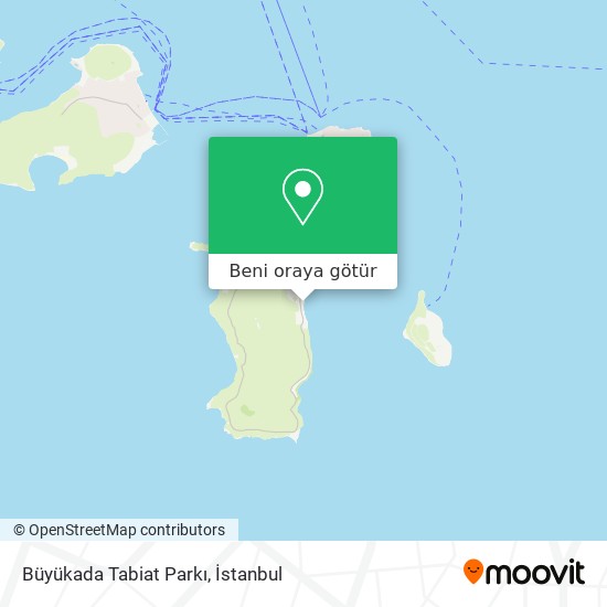 Büyükada Tabiat Parkı harita