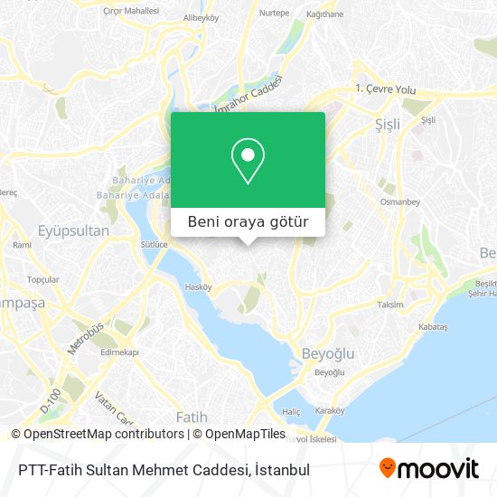 PTT-Fatih Sultan Mehmet Caddesi harita