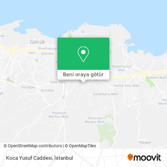 Koca Yusuf Caddesi harita