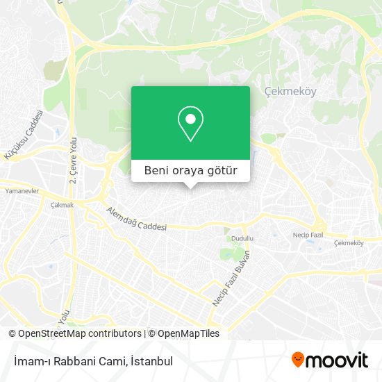 İmam-ı Rabbani Cami harita