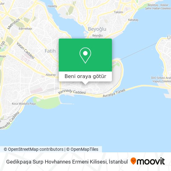 Gedikpaşa Surp Hovhannes Ermeni Kilisesi harita