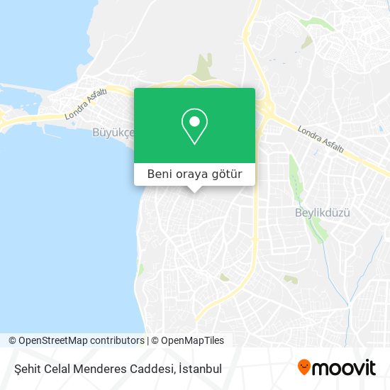 Şehit Celal Menderes Caddesi harita
