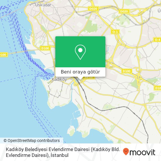 Kadıköy Belediyesi Evlendirme Dairesi harita