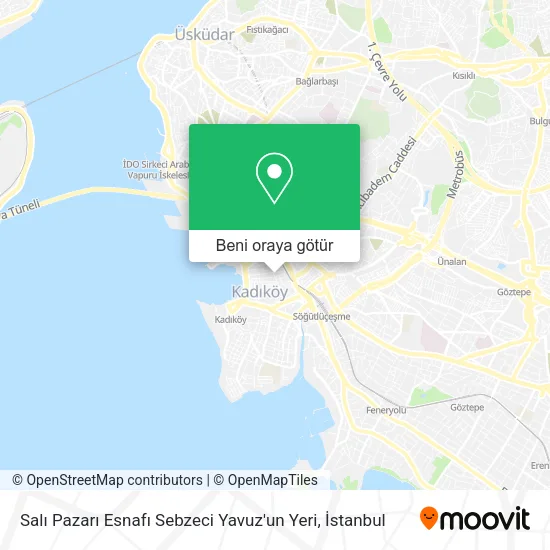 Salı Pazarı Esnafı Sebzeci Yavuz'un Yeri harita