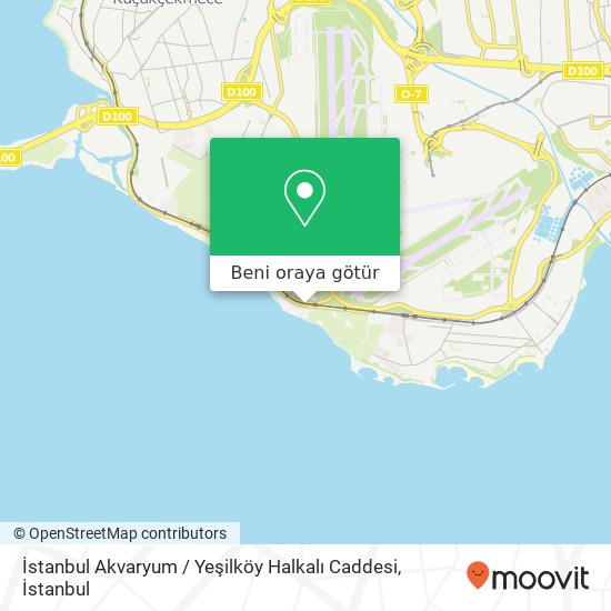 İstanbul Akvaryum / Yeşilköy Halkalı Caddesi harita