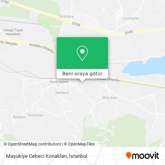 Maşukiye Cebeci Konakları harita