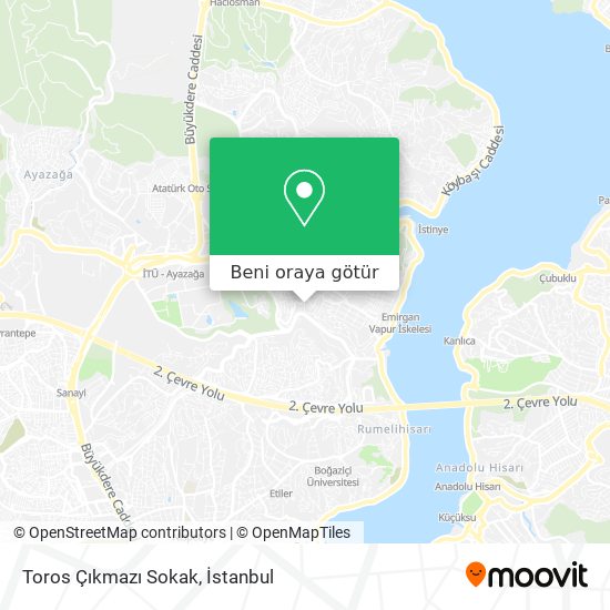 Toros Çıkmazı Sokak harita