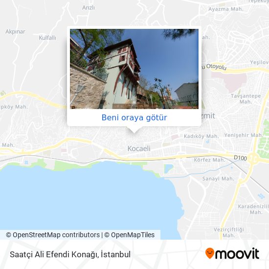 Saatçi Ali Efendi Konağı harita