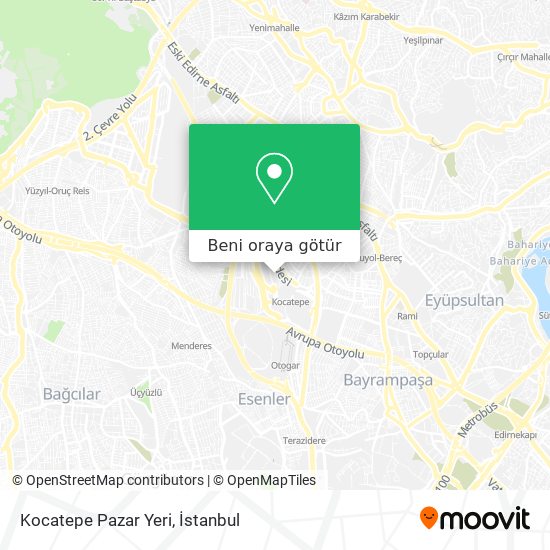 Kocatepe Pazar Yeri harita