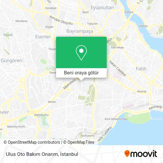 Ulus Oto Bakım Onarım harita