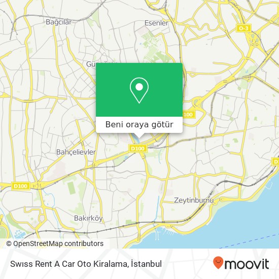 Swıss Rent A Car Oto Kiralama harita