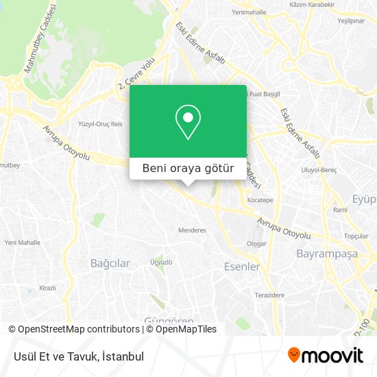 Usül Et ve Tavuk harita