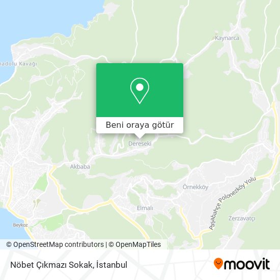 Nöbet Çıkmazı Sokak harita
