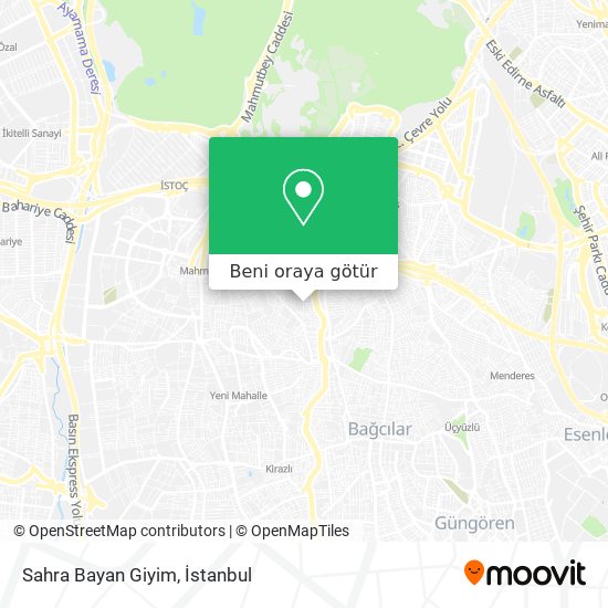 Sahra Bayan Giyim harita