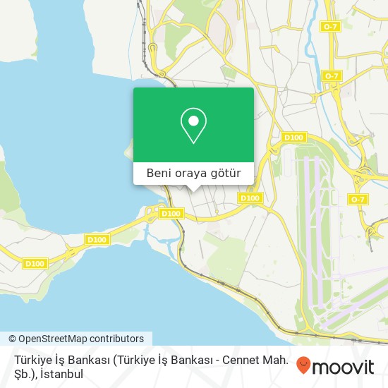 Türkiye İş Bankası (Türkiye İş Bankası - Cennet Mah. Şb.) harita