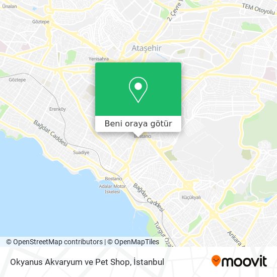 Okyanus Akvaryum ve Pet Shop harita