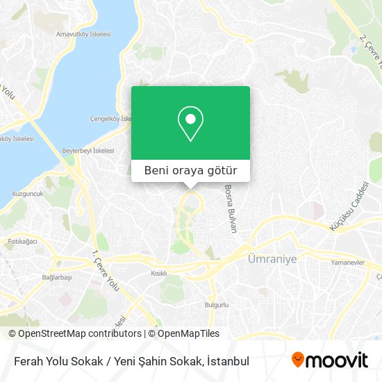 Ferah Yolu Sokak / Yeni Şahin Sokak harita