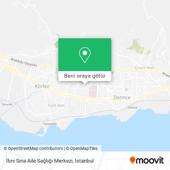 İbni Sina Aile Sağlığı Merkezi harita