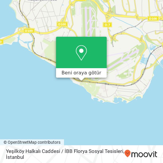 Yeşilköy Halkalı Caddesi / İBB Florya Sosyal Tesisleri harita