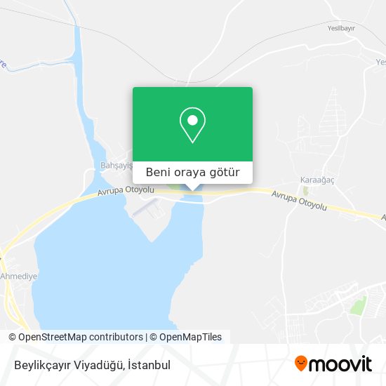 Beylikçayır Viyadüğü harita