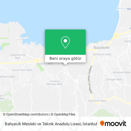 Bahçecik Mesleki ve Teknik Anadolu Lisesi harita