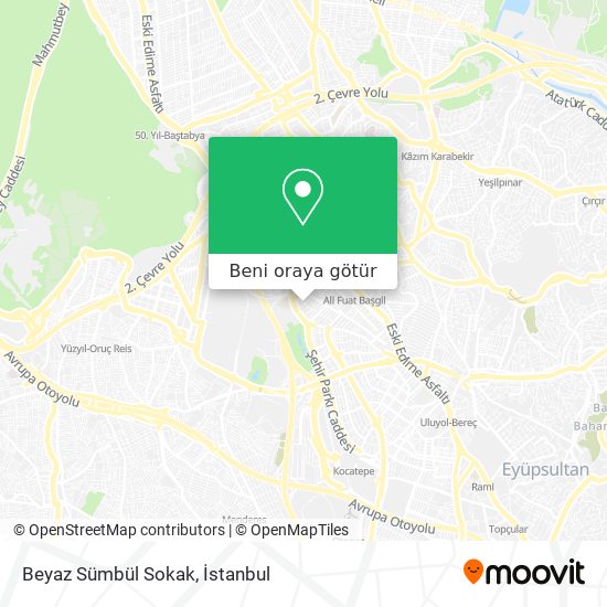 Beyaz Sümbül Sokak harita