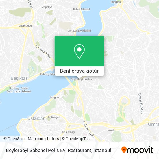 Beylerbeyi Sabanci Polis Evi Restaurant harita