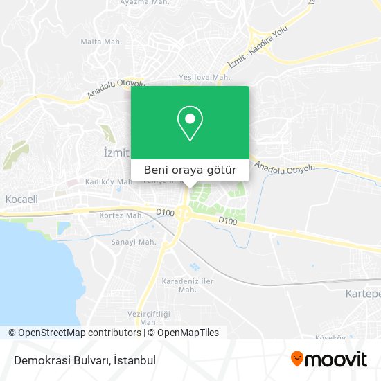 Demokrasi Bulvarı harita
