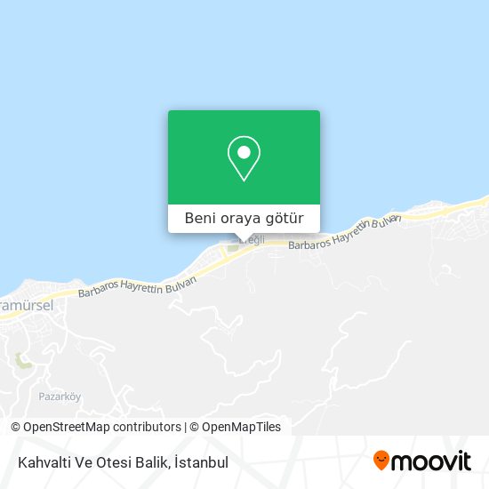 Kahvalti Ve Otesi Balik harita
