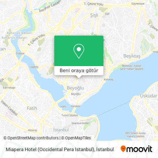 Miapera Hotel (Occidental Pera Istanbul) harita