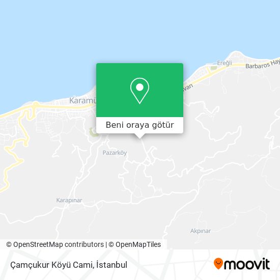 Çamçukur Köyü Cami harita