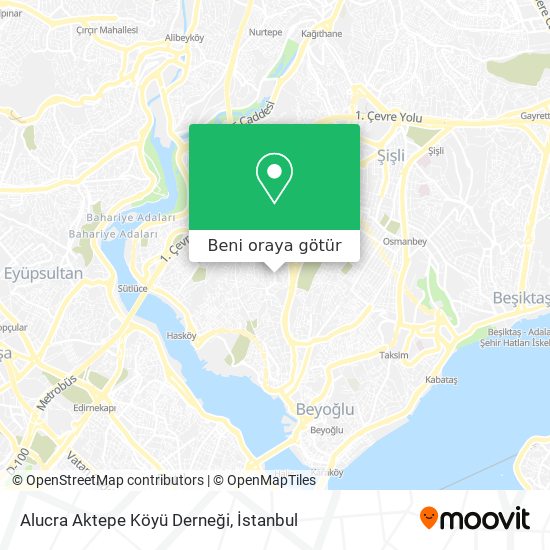 Alucra Aktepe Köyü Derneği harita