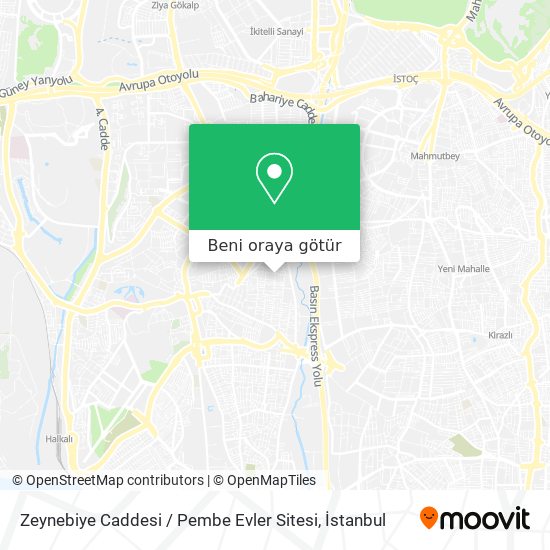 Zeynebiye Caddesi / Pembe Evler Sitesi harita