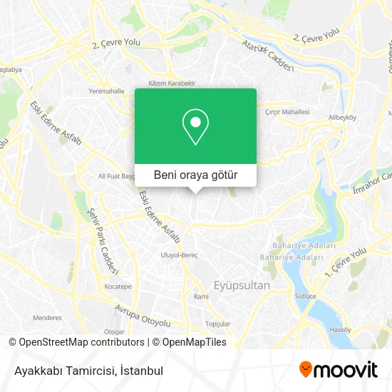 Ayakkabı Tamircisi harita