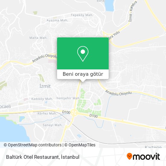 Baltürk Otel Restaurant harita