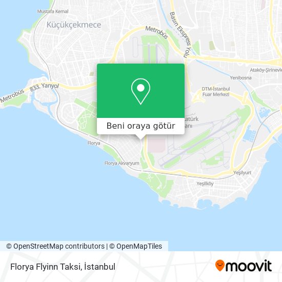 Florya Flyinn Taksi harita