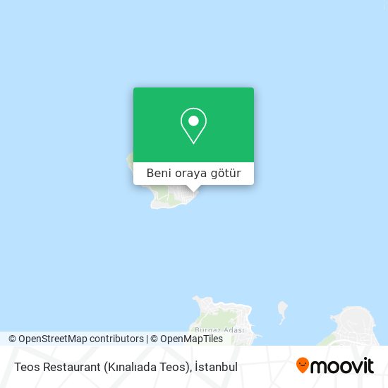 Teos Restaurant (Kınalıada Teos) harita