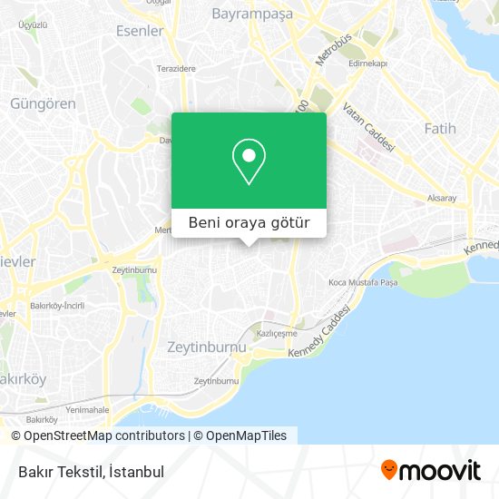 Bakır Tekstil harita