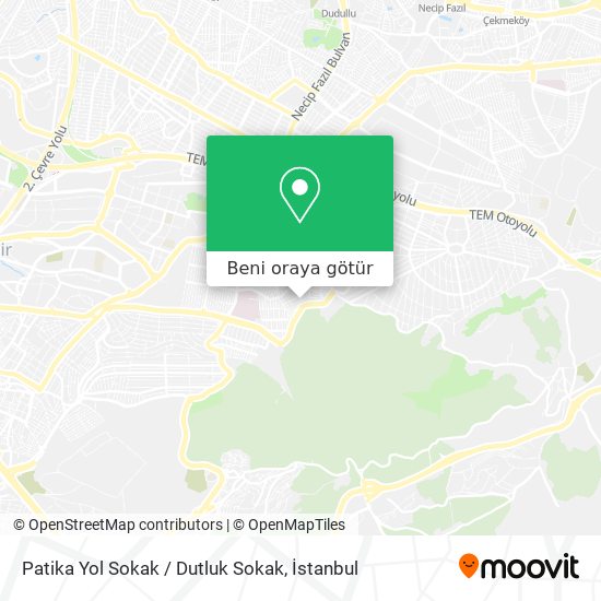 Patika Yol Sokak / Dutluk Sokak harita