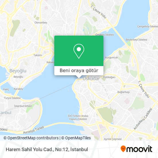 Harem Sahil Yolu Cad., No:12 harita