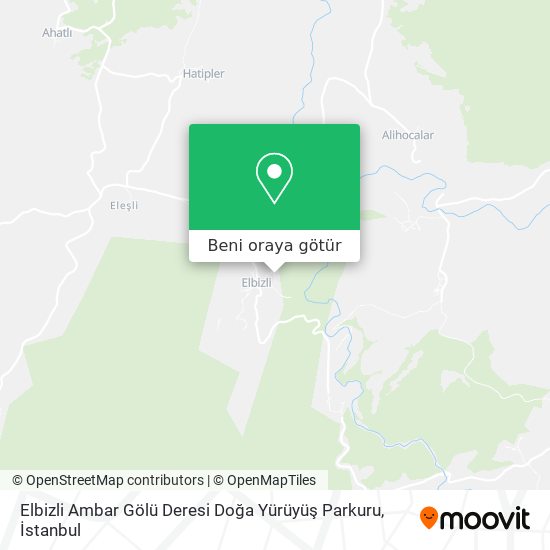 Elbizli Ambar Gölü Deresi Doğa Yürüyüş Parkuru harita