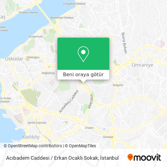 Acıbadem Caddesi / Erkan Ocaklı Sokak harita