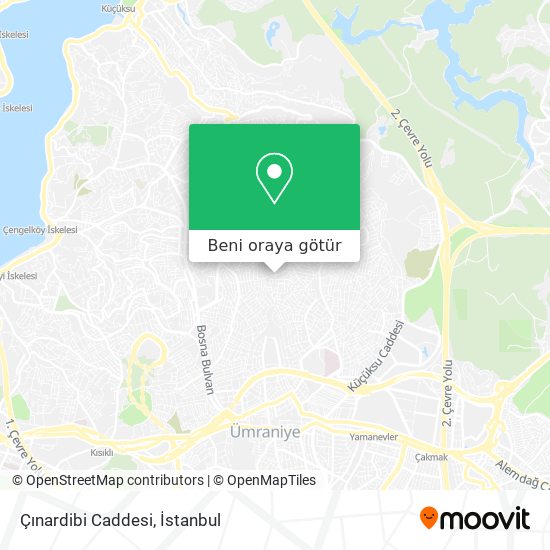 Çınardibi Caddesi harita