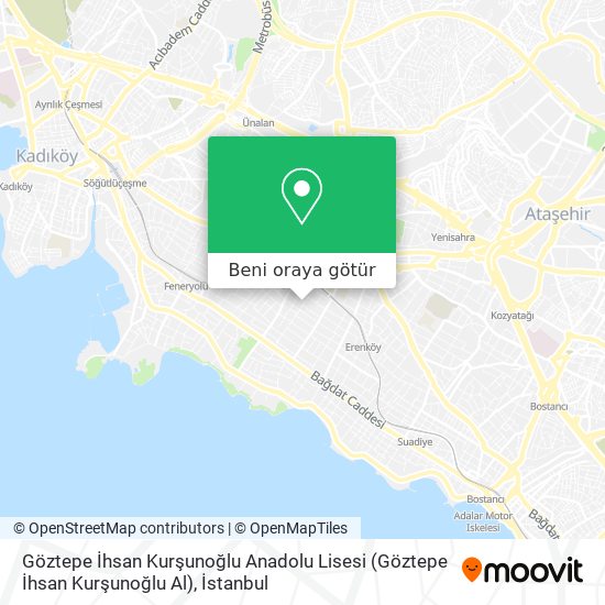 Göztepe İhsan Kurşunoğlu Anadolu Lisesi (Göztepe İhsan Kurşunoğlu Al) harita