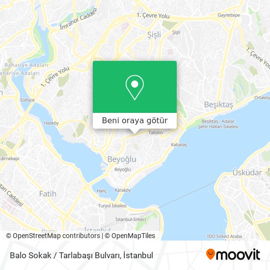 Balo Sokak / Tarlabaşı Bulvarı harita